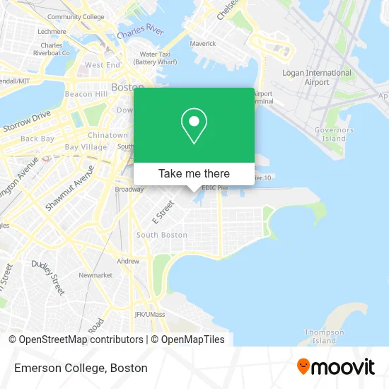 Emerson College map