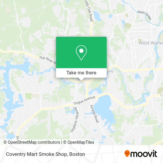 Coventry Mart Smoke Shop map