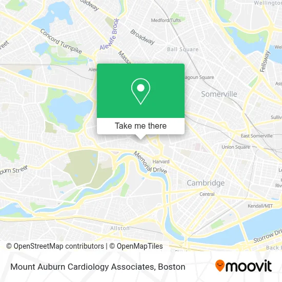 Mount Auburn Cardiology Associates map
