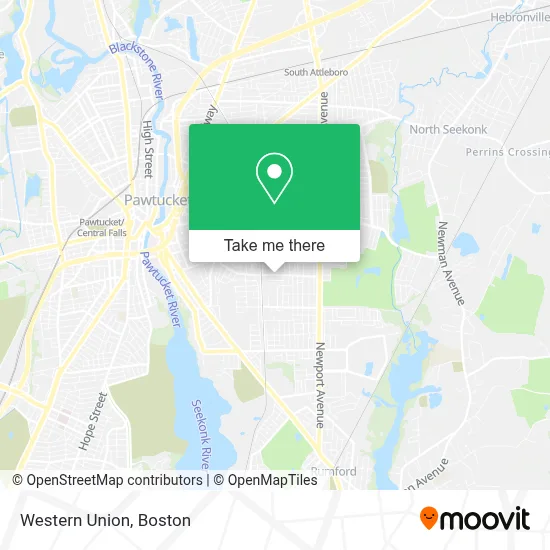 Western Union map