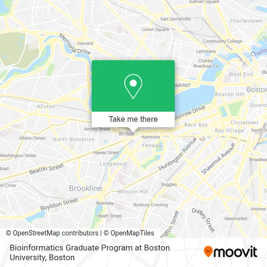 Bioinformatics Graduate Program at Boston University map