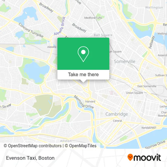 Evenson Taxi map