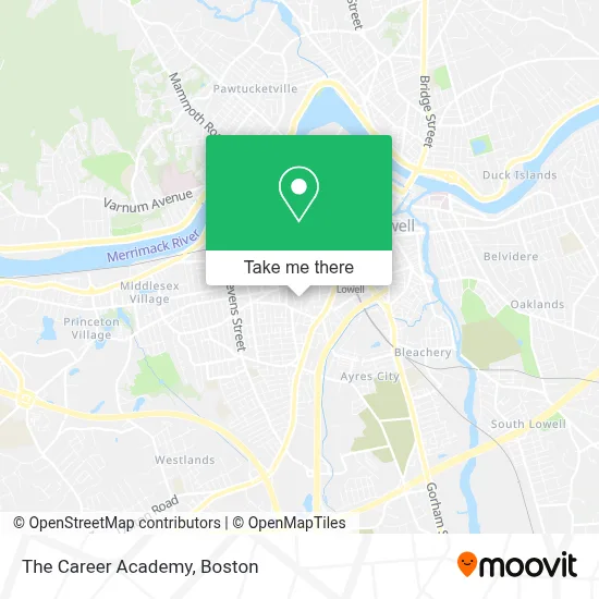 The Career Academy map