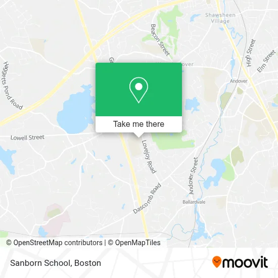 Sanborn School map