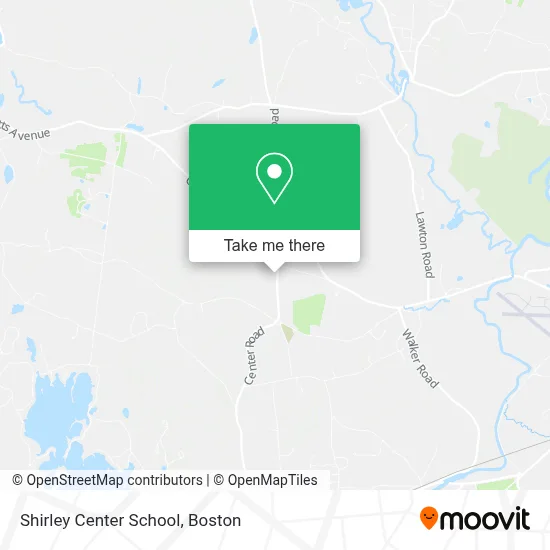 Shirley Center School map