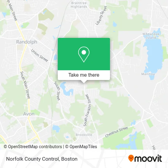 Norfolk County Control map