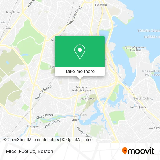 Micci Fuel Co map