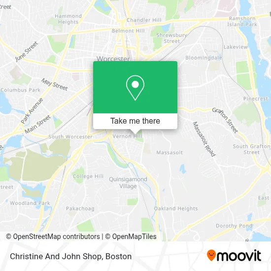 Christine And John Shop map