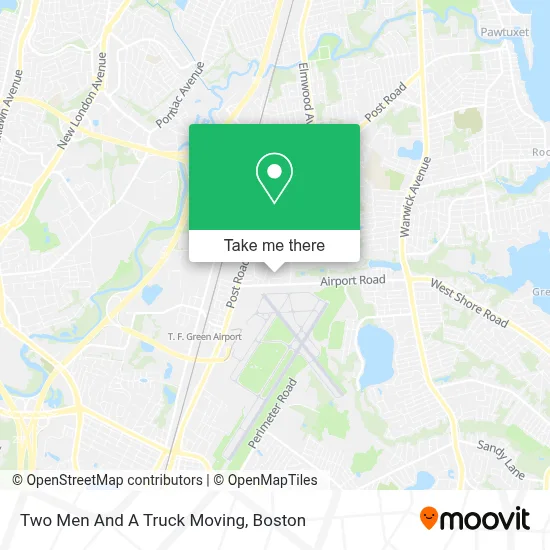 Two Men And A Truck Moving map