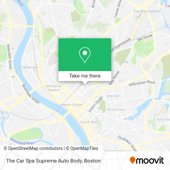 The Car Spa Supreme Auto Body map