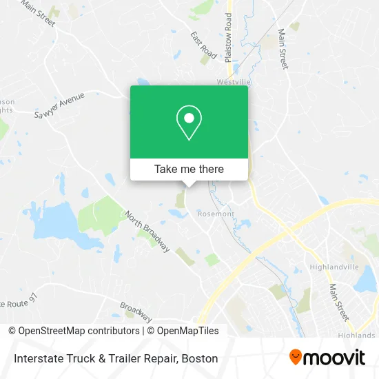 Interstate Truck & Trailer Repair map