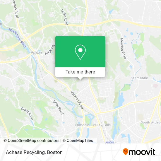 Achase Recycling map