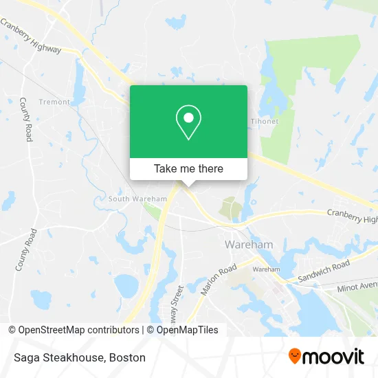 Saga Steakhouse map