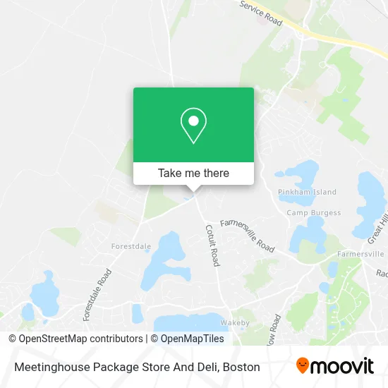 Meetinghouse Package Store And Deli map