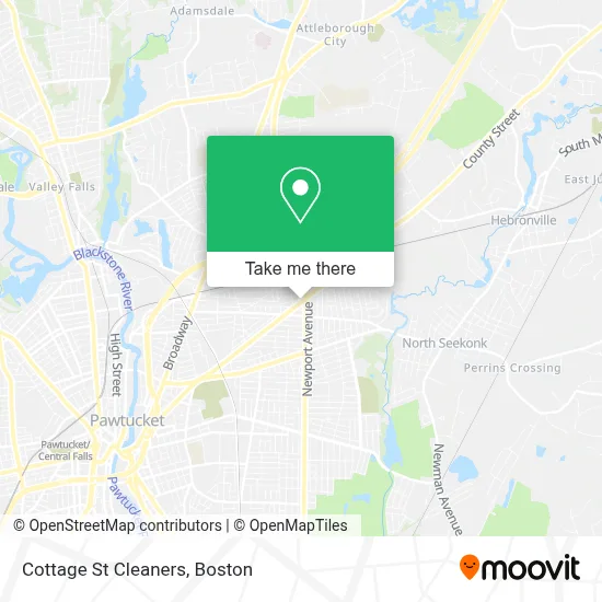 Cottage St Cleaners map