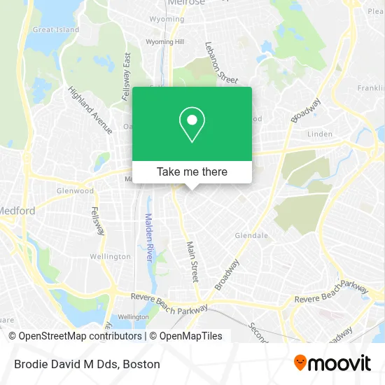 Brodie David M Dds map