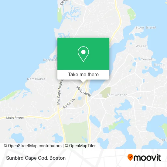 Sunbird Cape Cod map