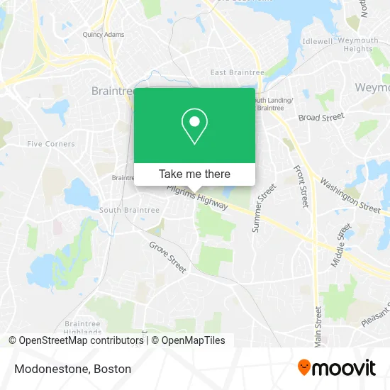 Modonestone map