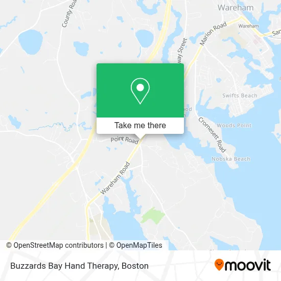 Buzzards Bay Hand Therapy map
