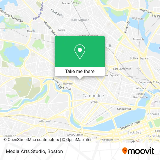 Media Arts Studio map