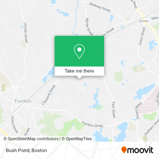 Bush Pond map