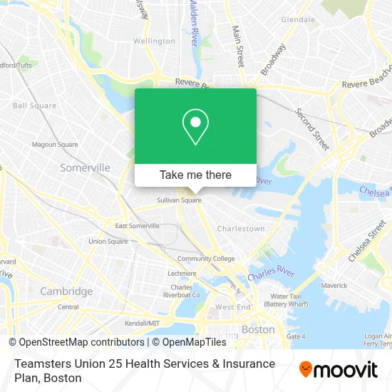 Teamsters Union 25 Health Services & Insurance Plan map