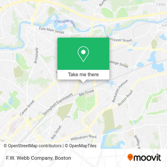 F.W. Webb Company map