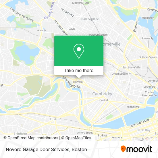 Novoro Garage Door Services map