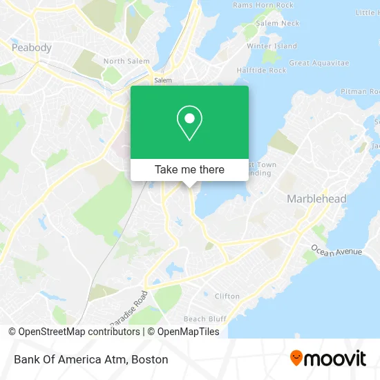 Bank Of America Atm map