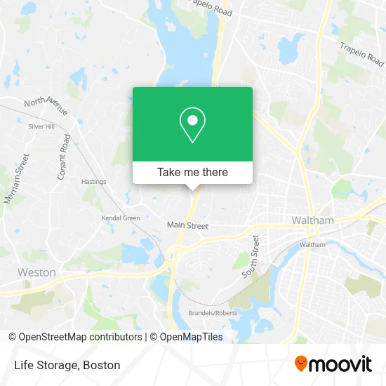 Life Storage map