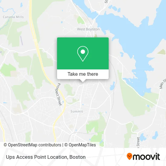 Ups Access Point Location map