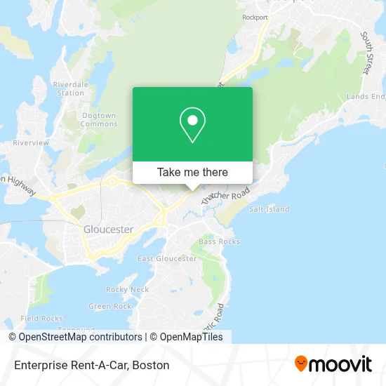 Enterprise Rent-A-Car map