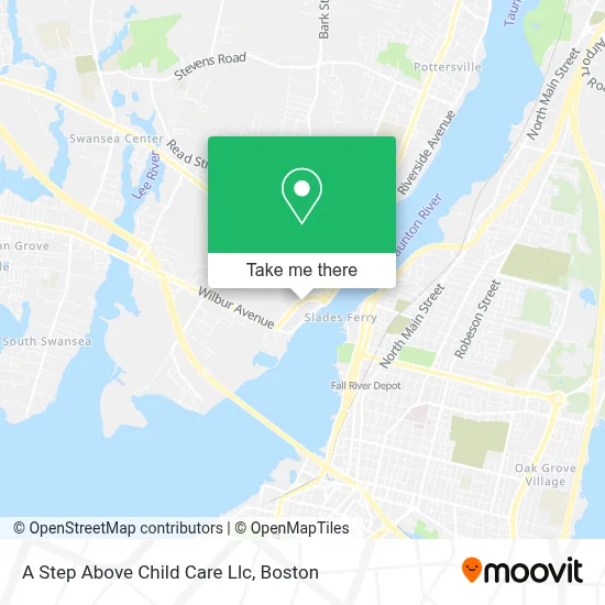 A Step Above Child Care Llc map