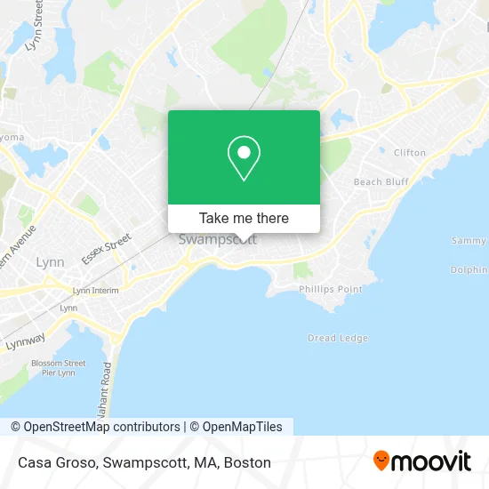 Casa Groso, Swampscott, MA map
