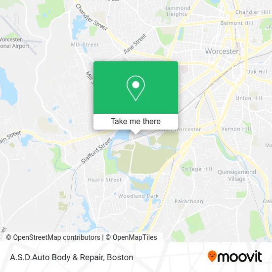 A.S.D.Auto Body & Repair map