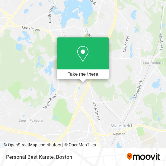 Personal Best Karate map