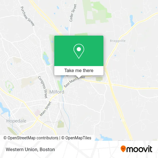 Western Union map