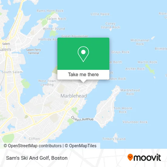 Sam's Ski And Golf map