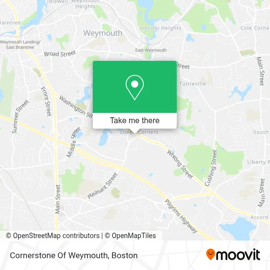 Cornerstone Of Weymouth map