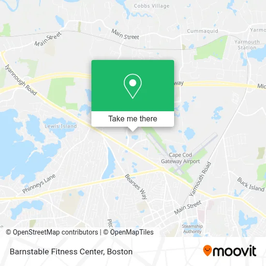 Barnstable Fitness Center map