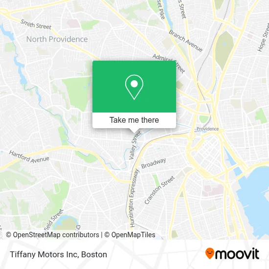 Tiffany Motors Inc map