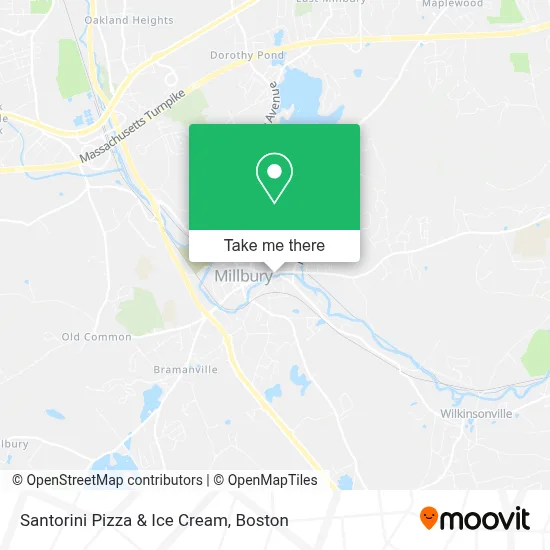 Santorini Pizza & Ice Cream map