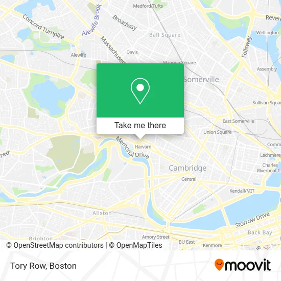 Tory Row map