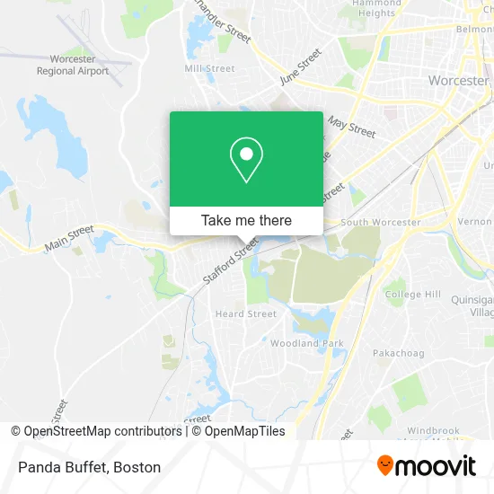 Panda Buffet map