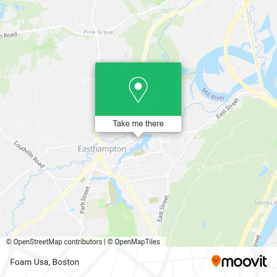Foam Usa map