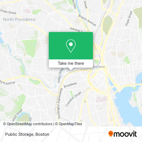 Public Storage map