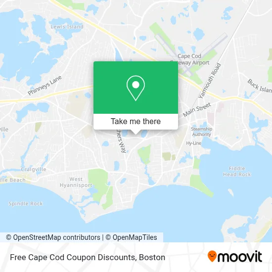 Free Cape Cod Coupon Discounts map
