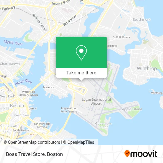 Boss Travel Store map