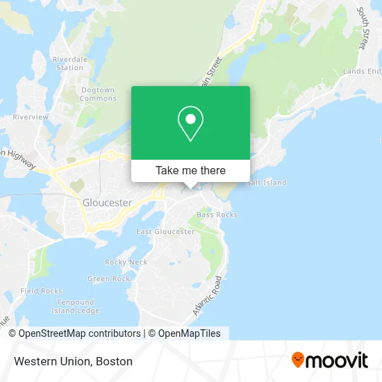 Western Union map