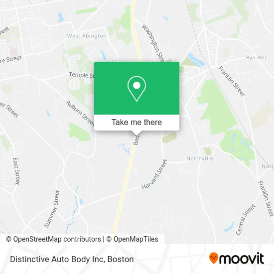 Distinctive Auto Body Inc map